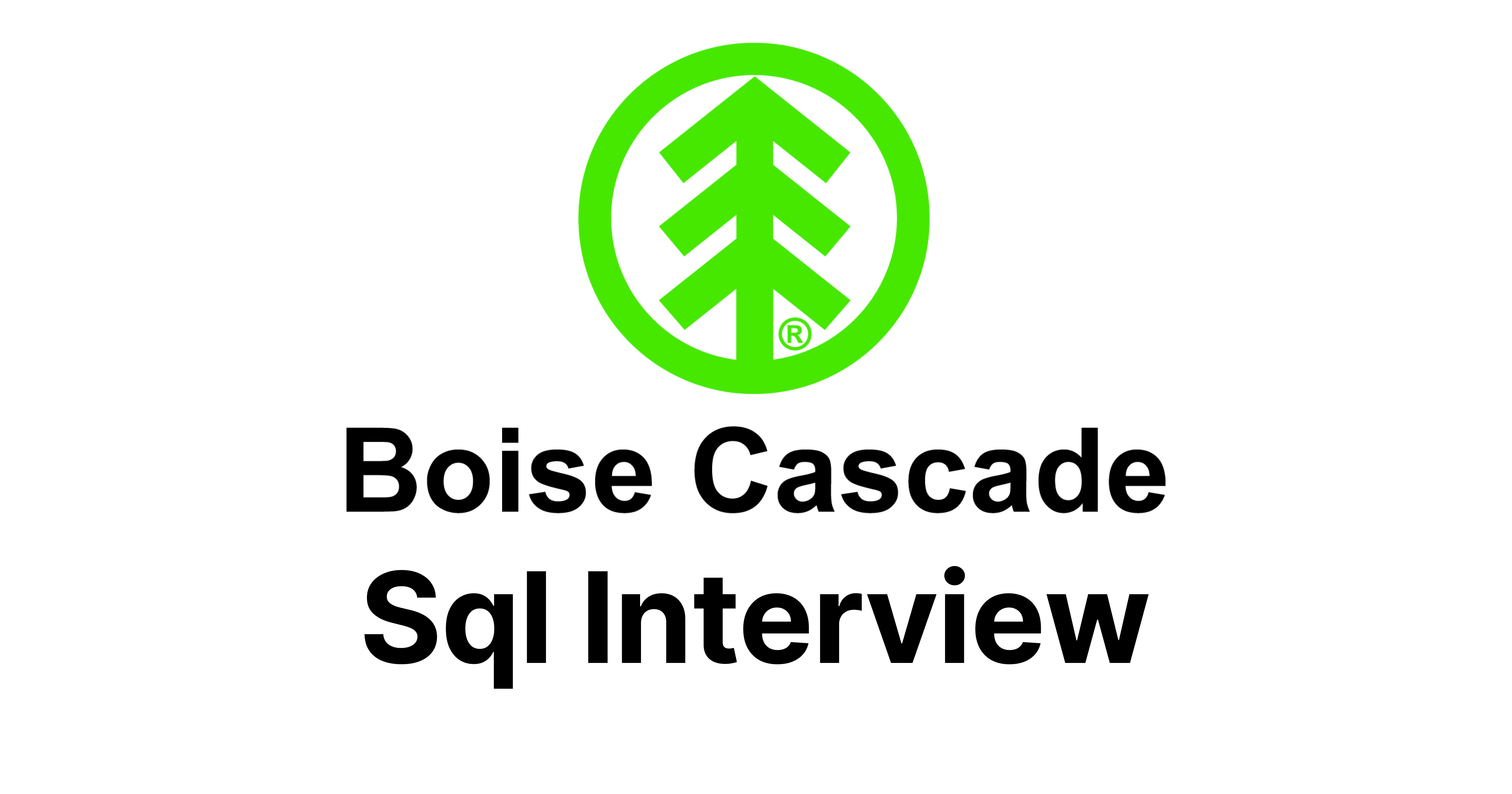 Boise Cascade SQL Interview Questions