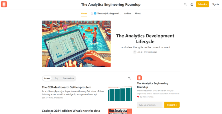 Analytics Engineering Roundup