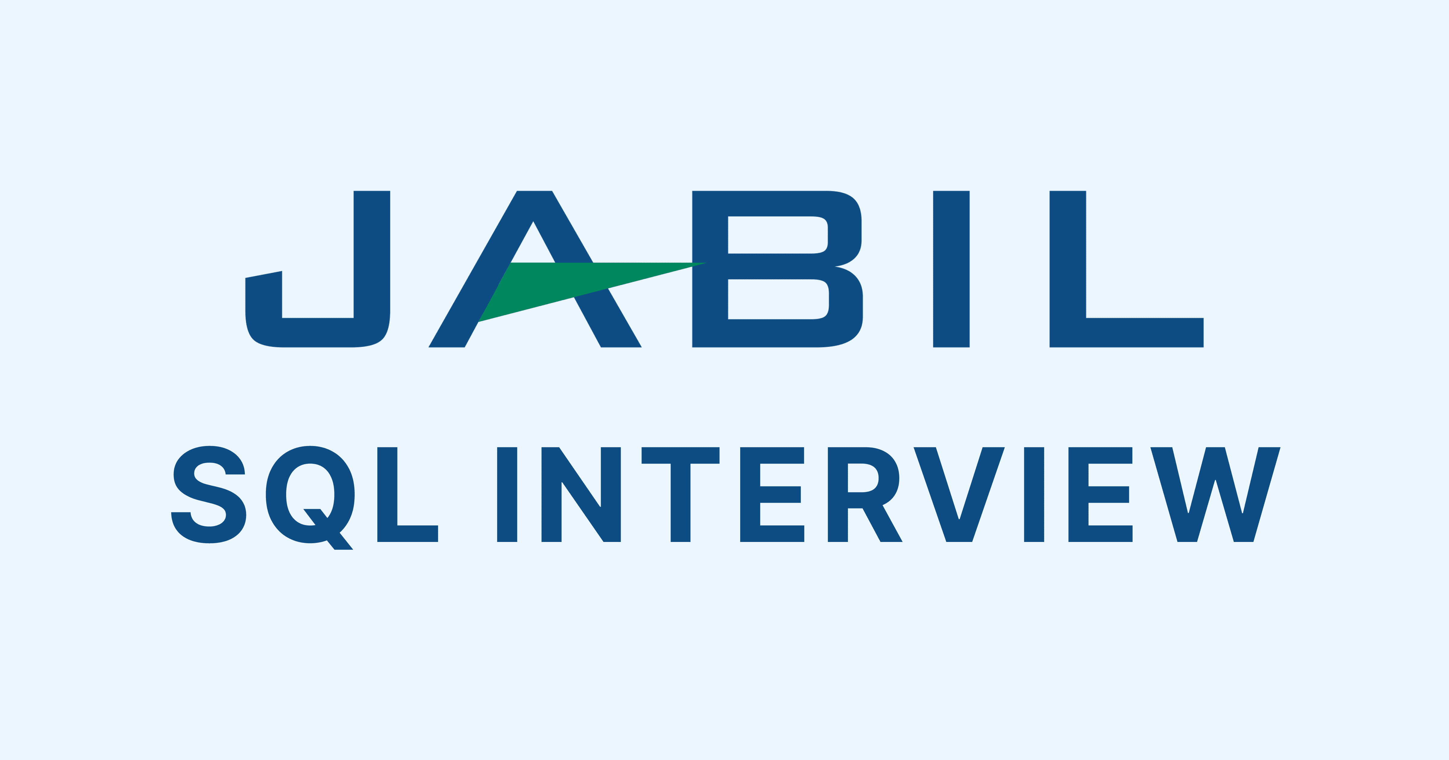 Jabil SQL Interview Questions