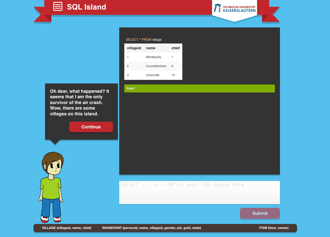 SQL Island Game