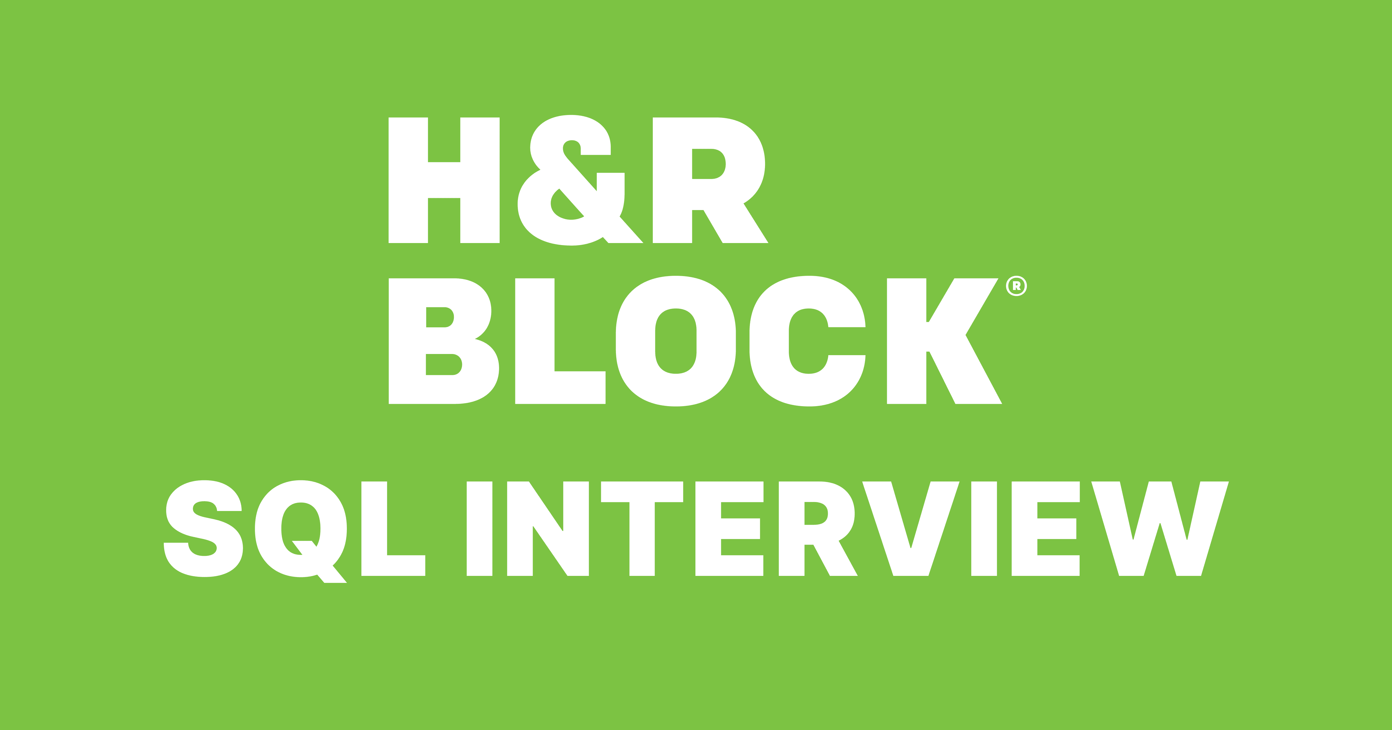 H&R Block SQL Interview Questions