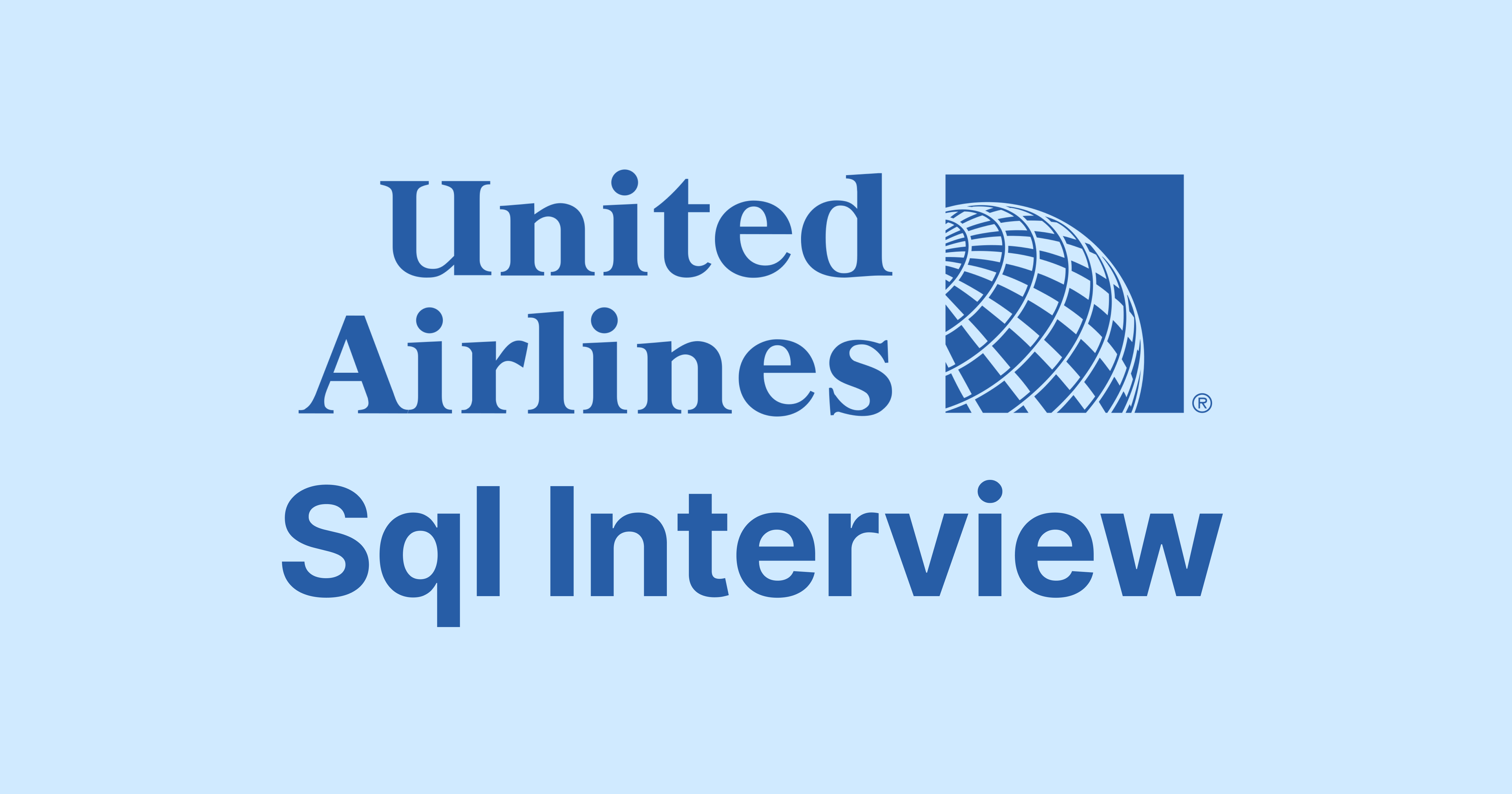 United Airlines SQL Interview Questions