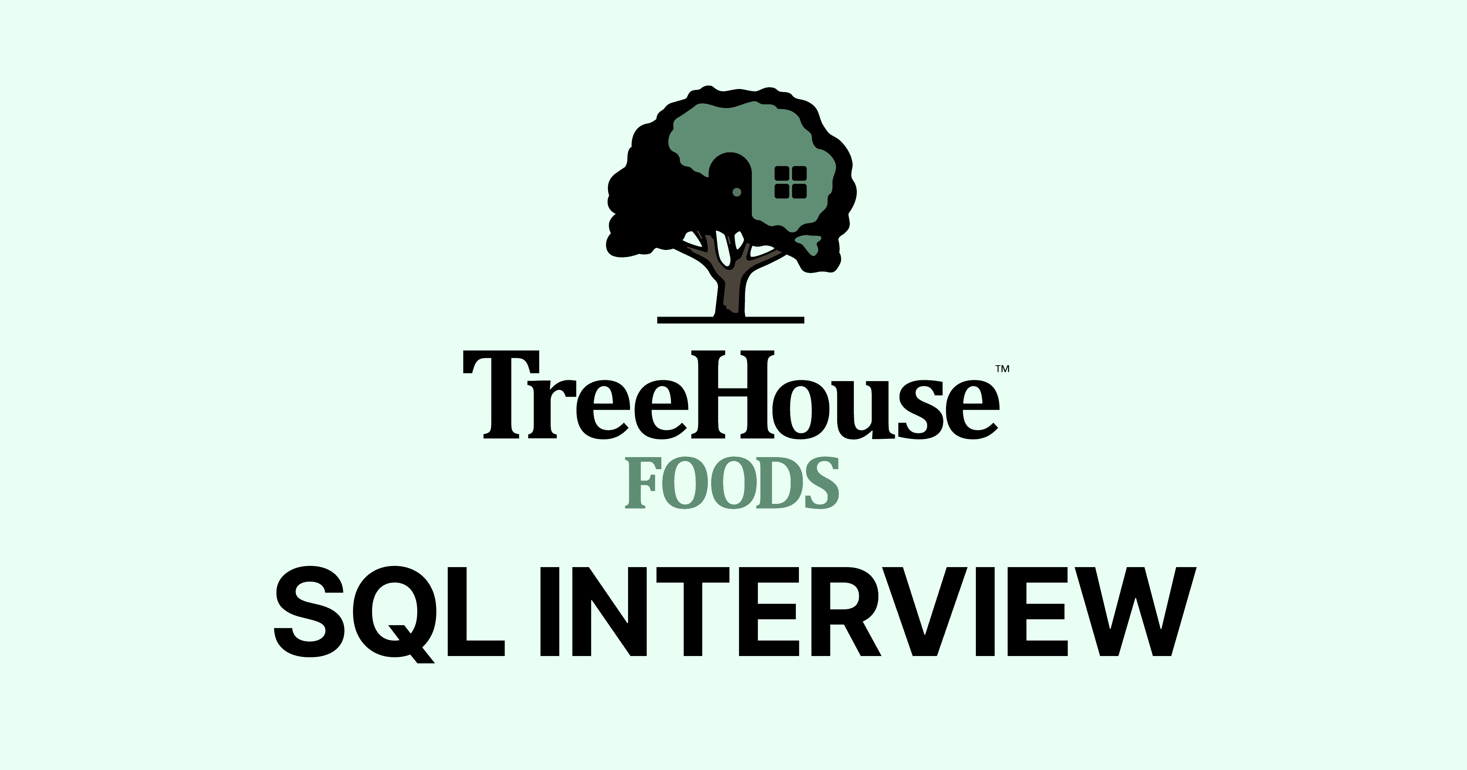 TreeHouse Foods SQL Interview Questions