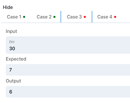 Factorial Test Cases