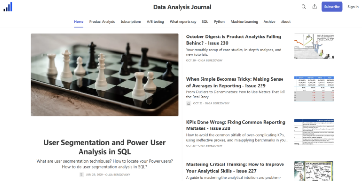 Data Analysis Journal