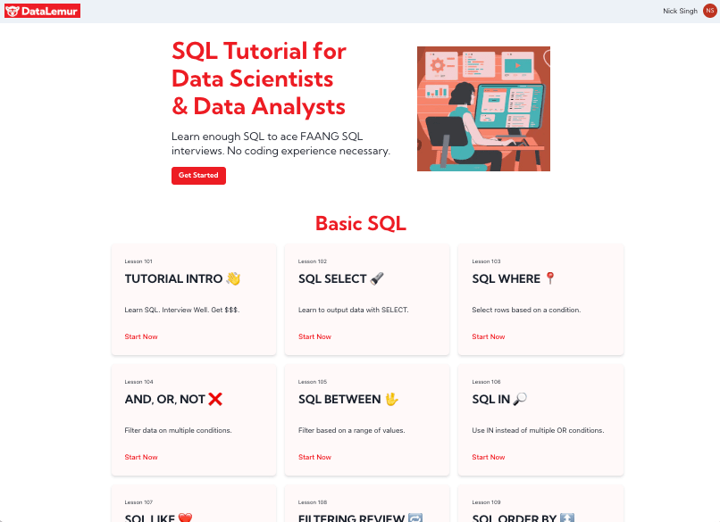 Free SQL Tutorial for Data Scientists and Data Analysts