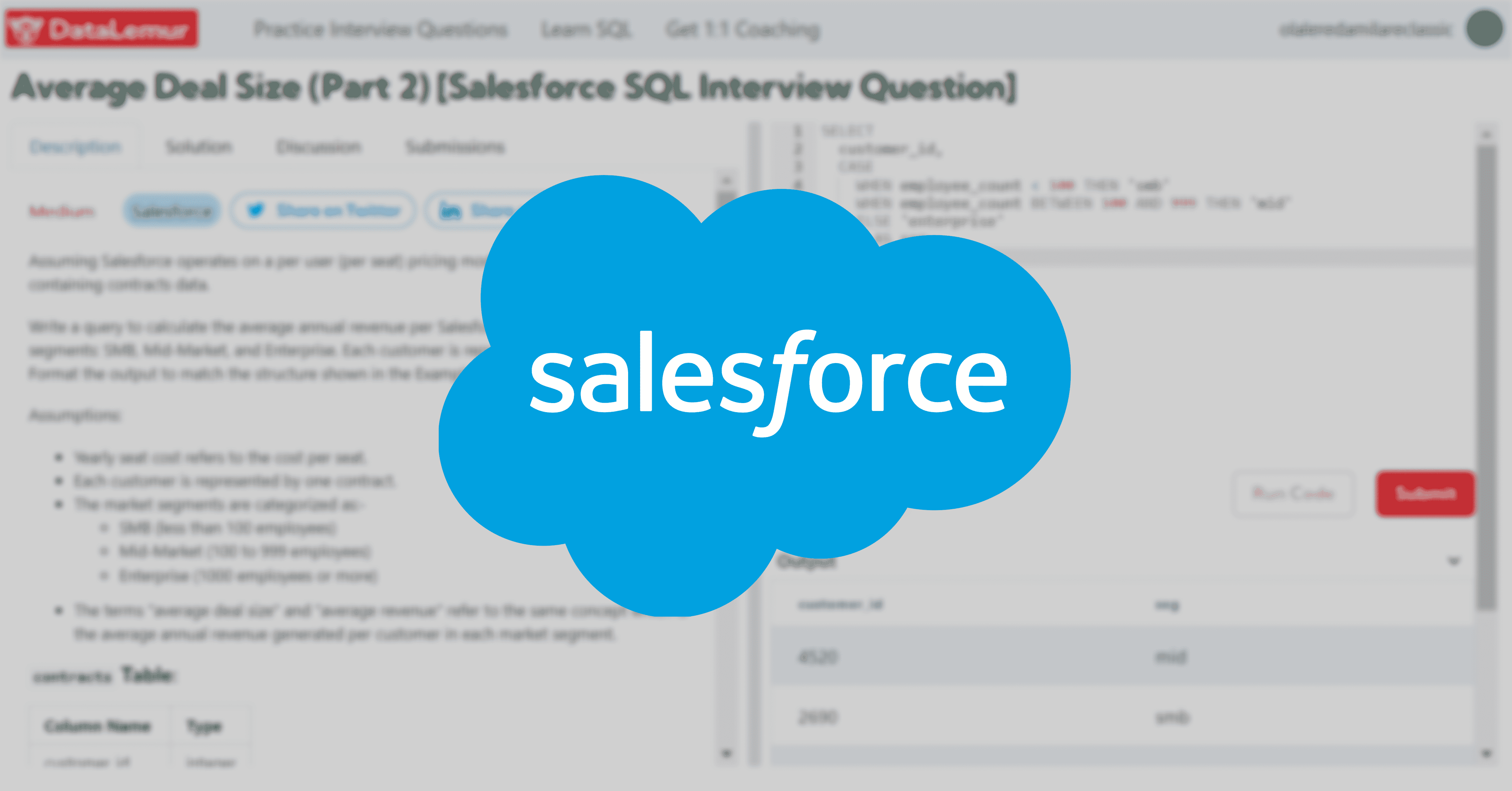 Salesforce SQL Interview Question