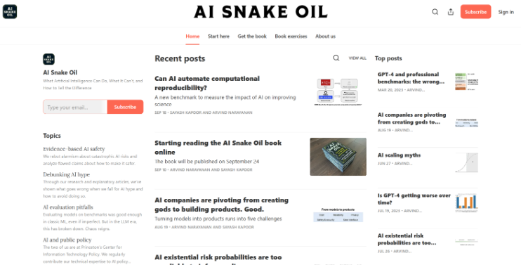 AI Snake Oil