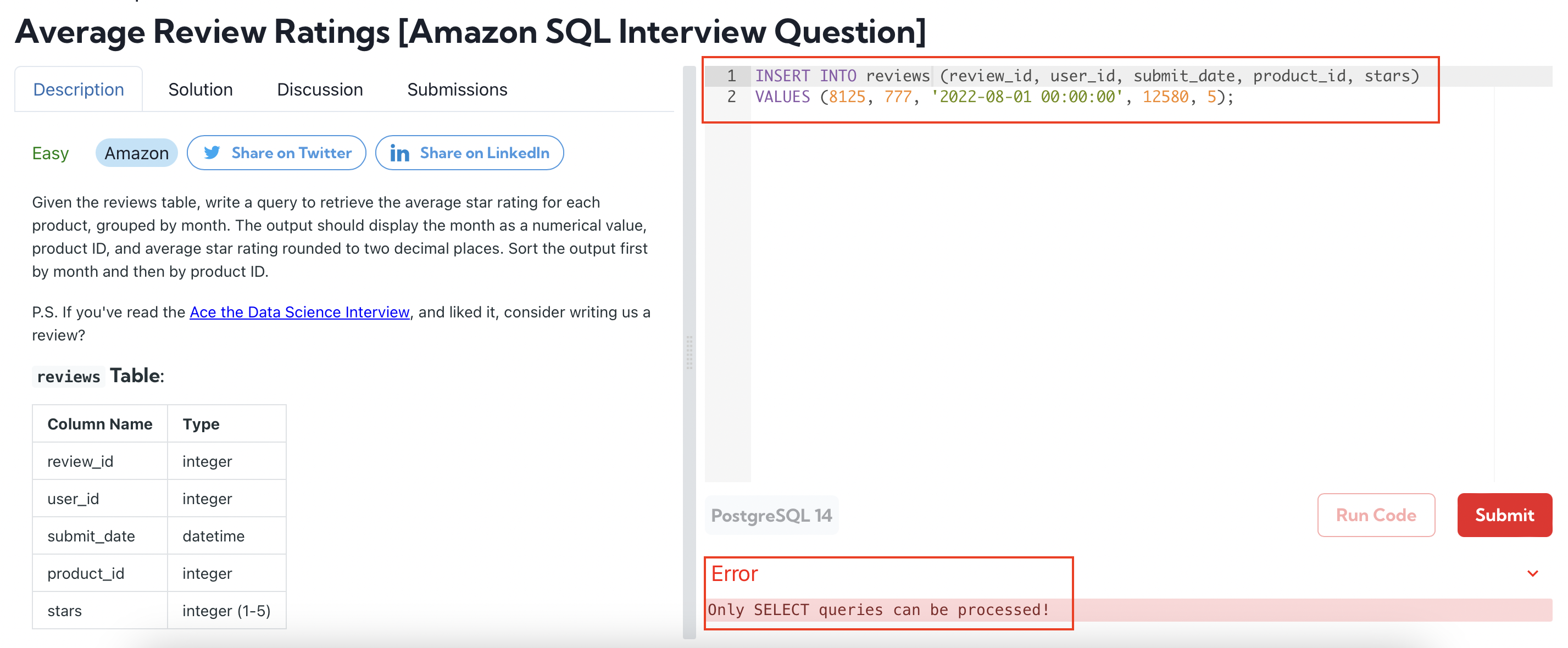 SQL INSERT EXAMPLE