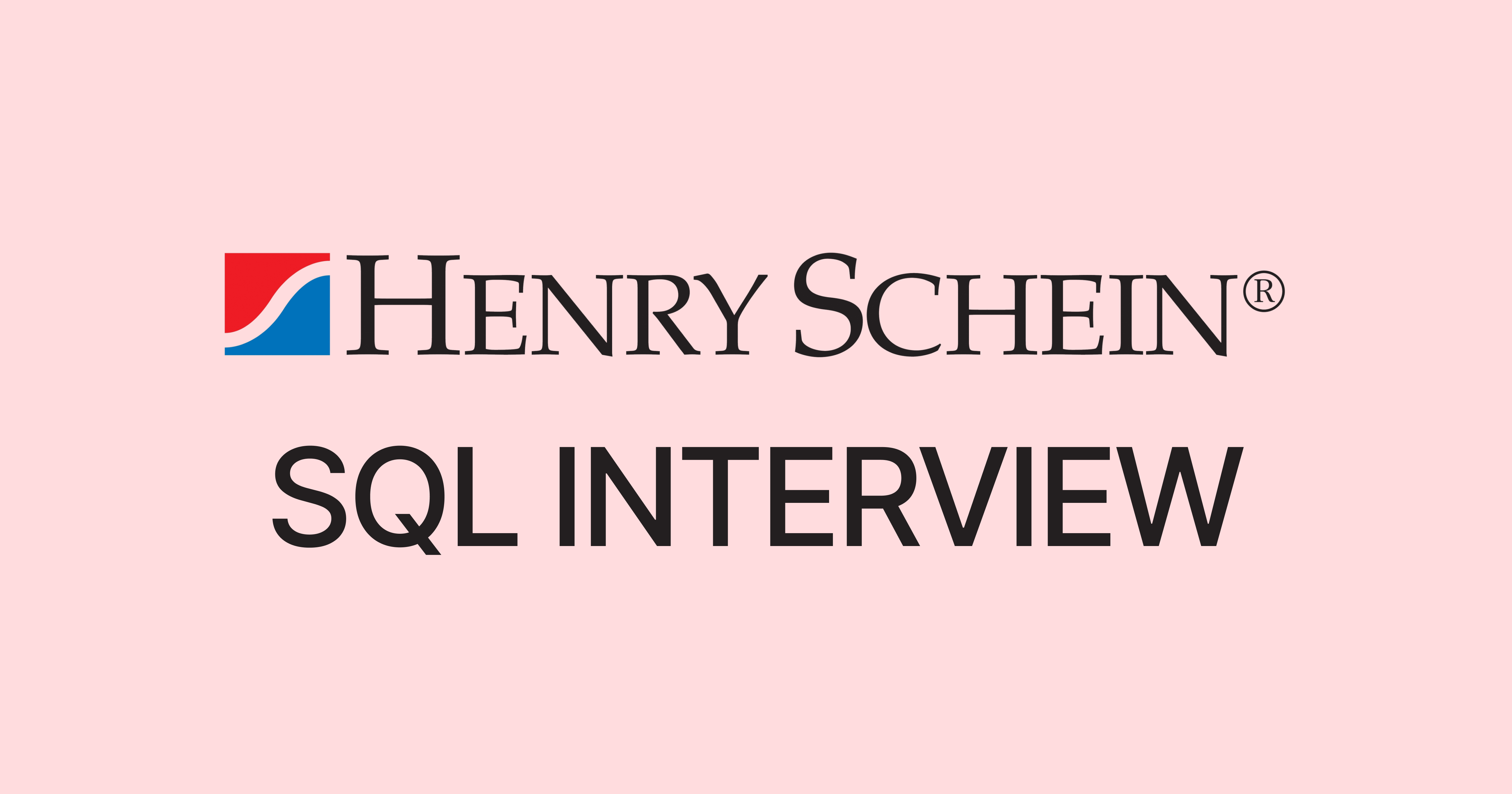 Henry Schein SQL Interview Questions