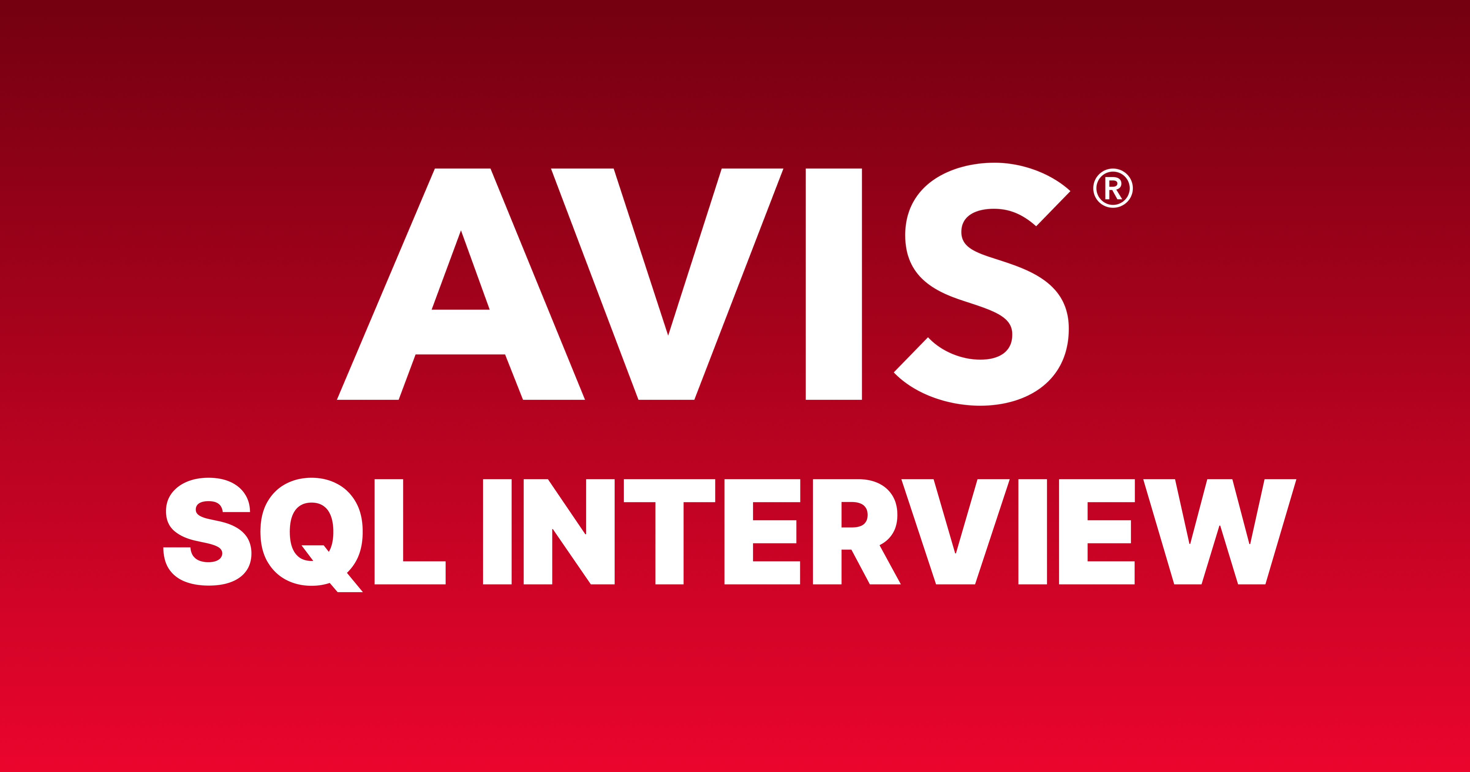 Avis Car Rental SQL Interview Questions