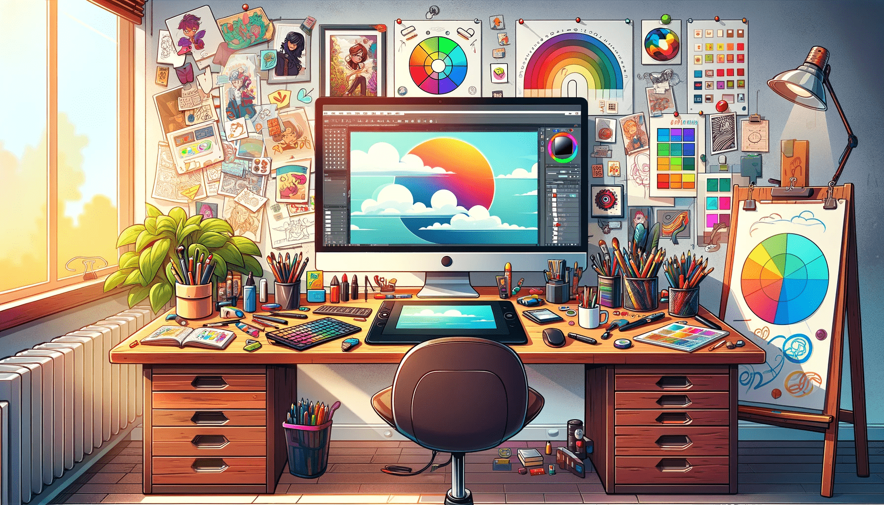 Artist Using Adobe Products