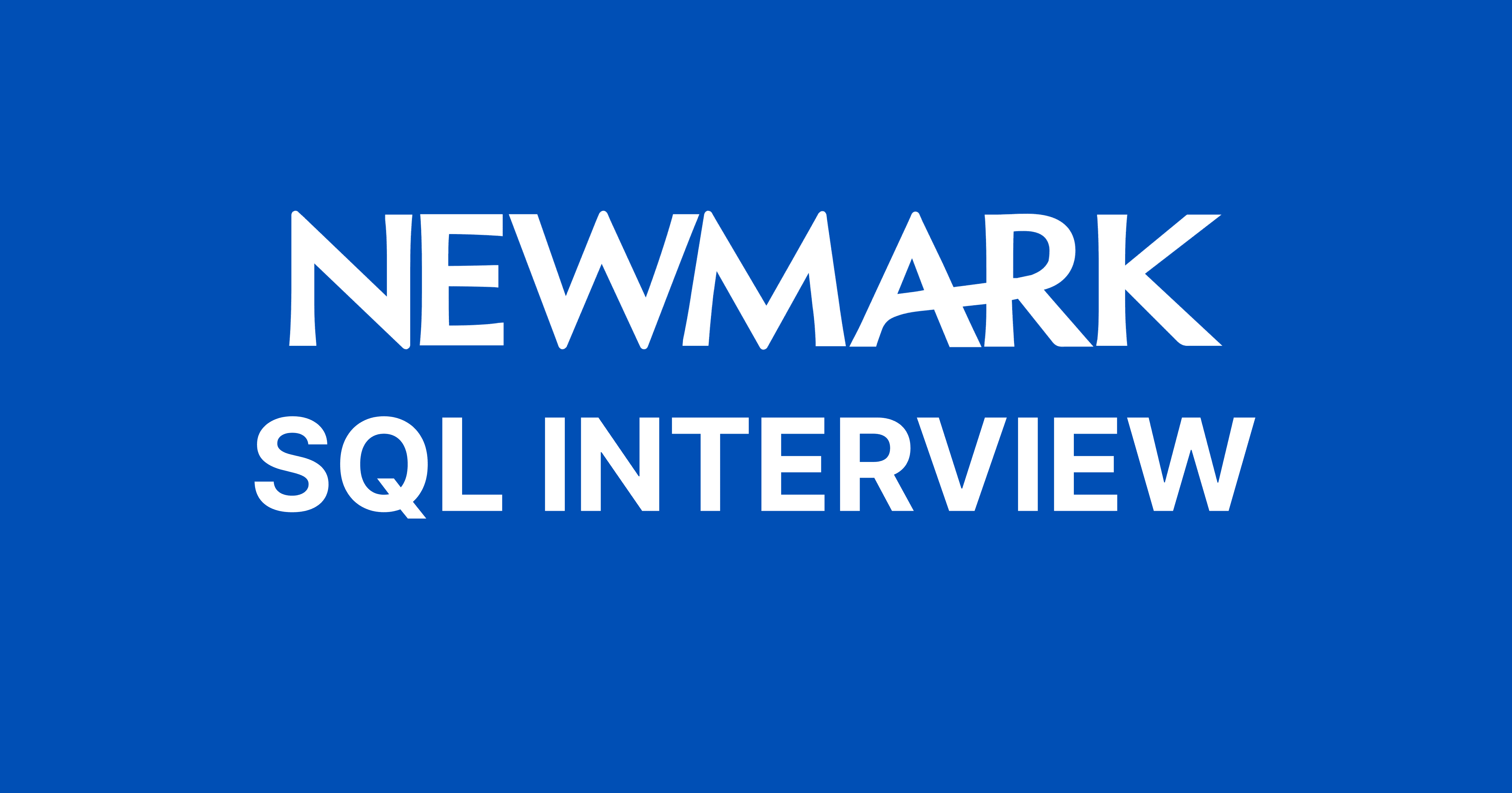 Newmark Group SQL Interview Questions