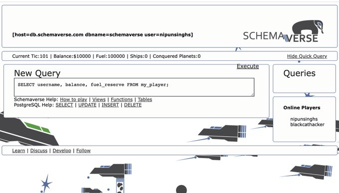 Schemaverse: Strategy SQL Game