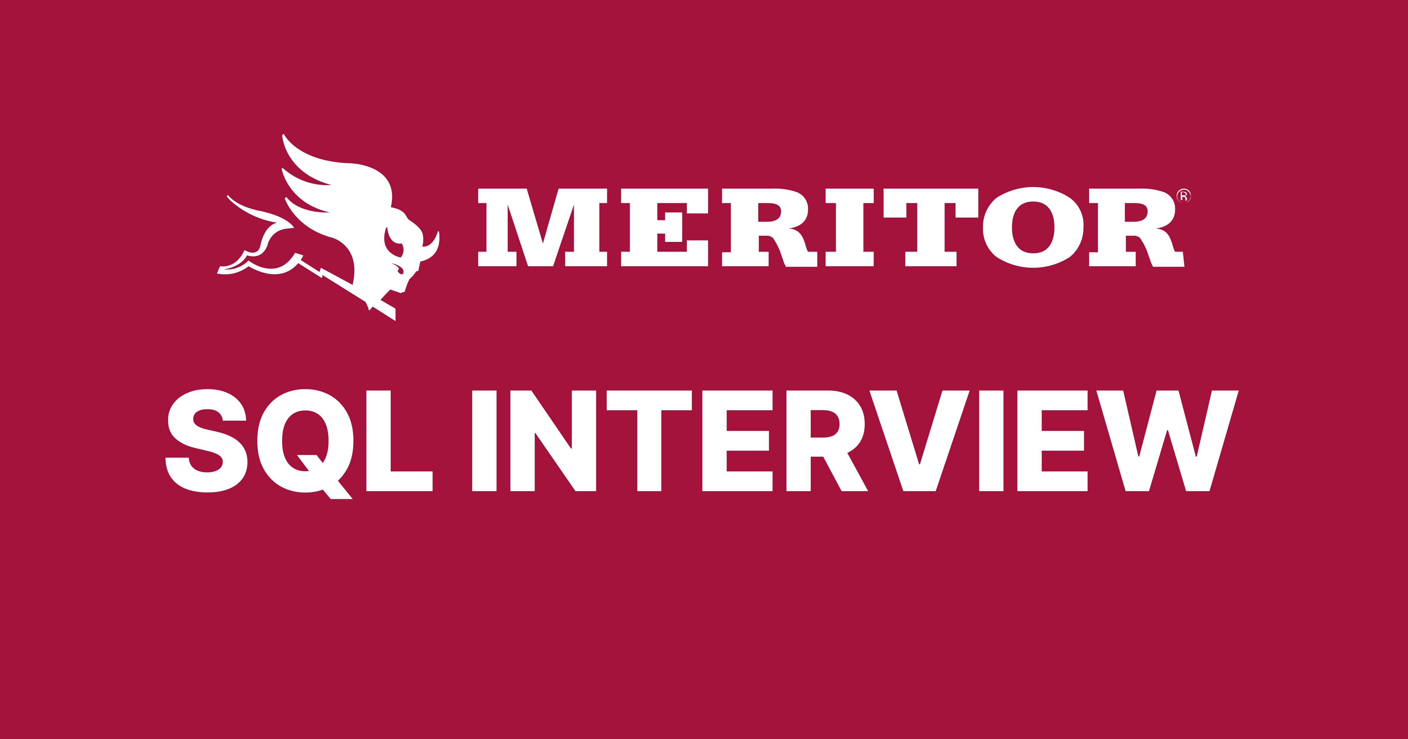 Meritor SQL Interview Questions