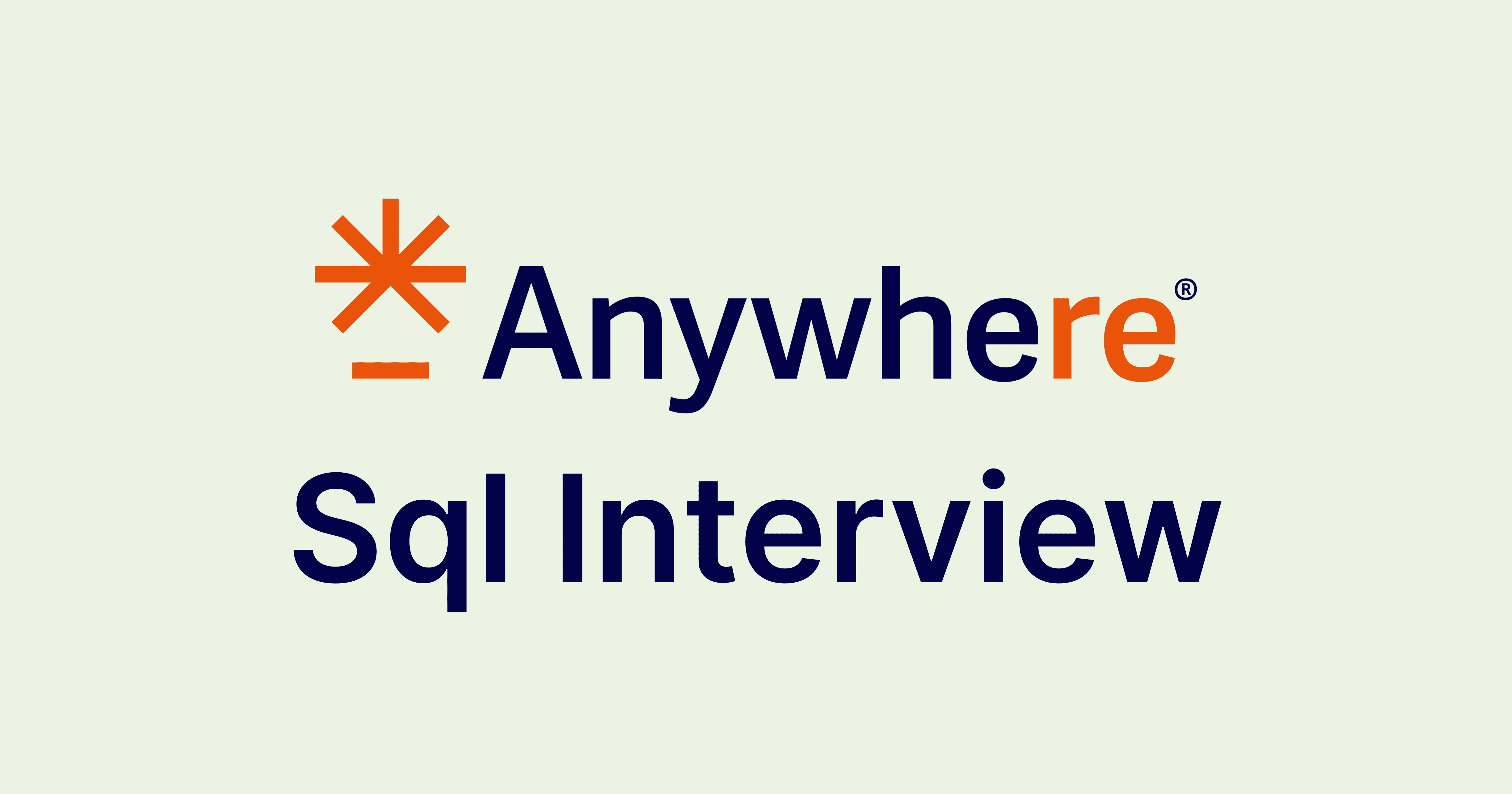 Anywhere Real Estate SQL Interview Questions