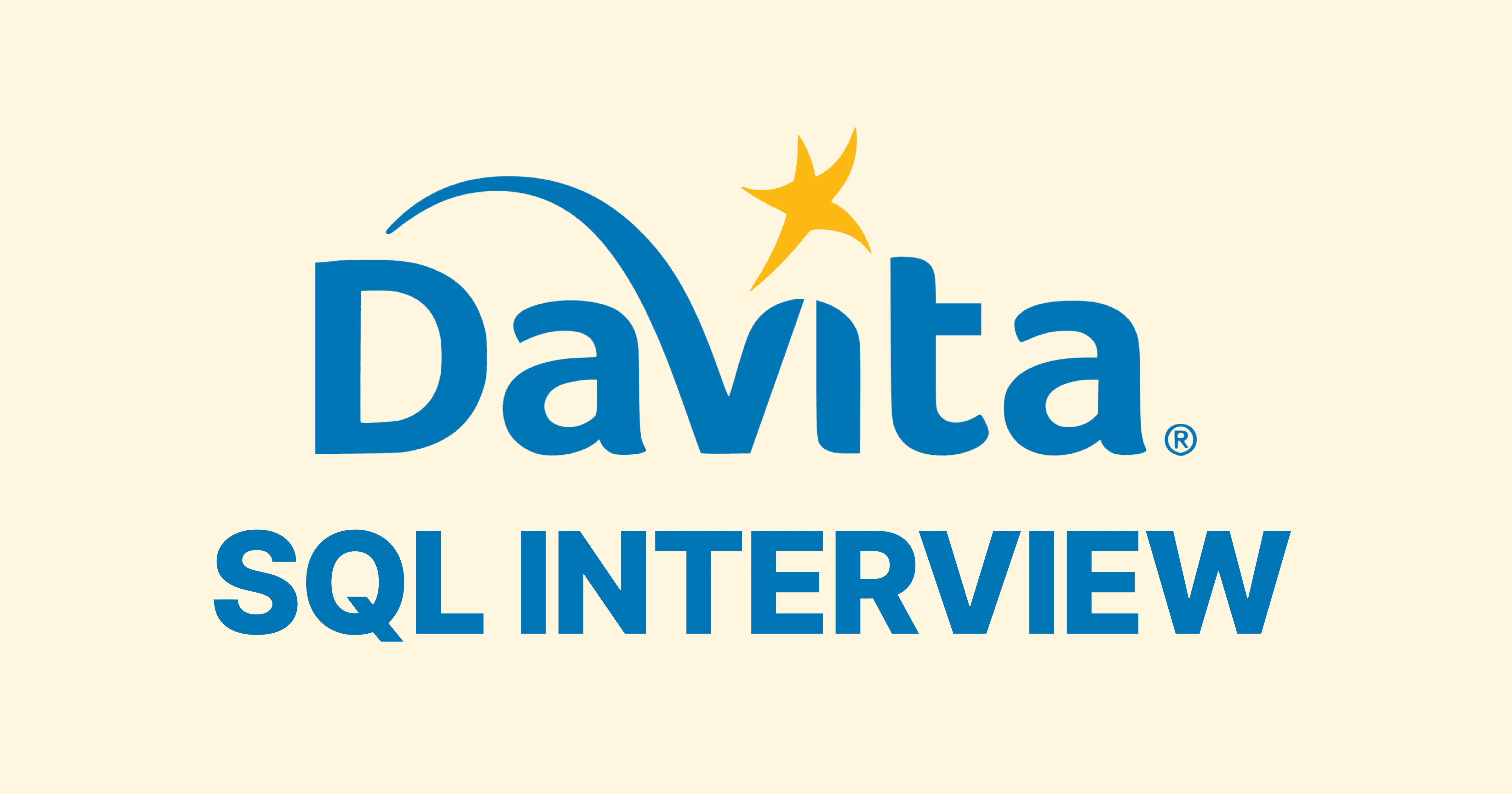 DaVita SQL Interview Questions