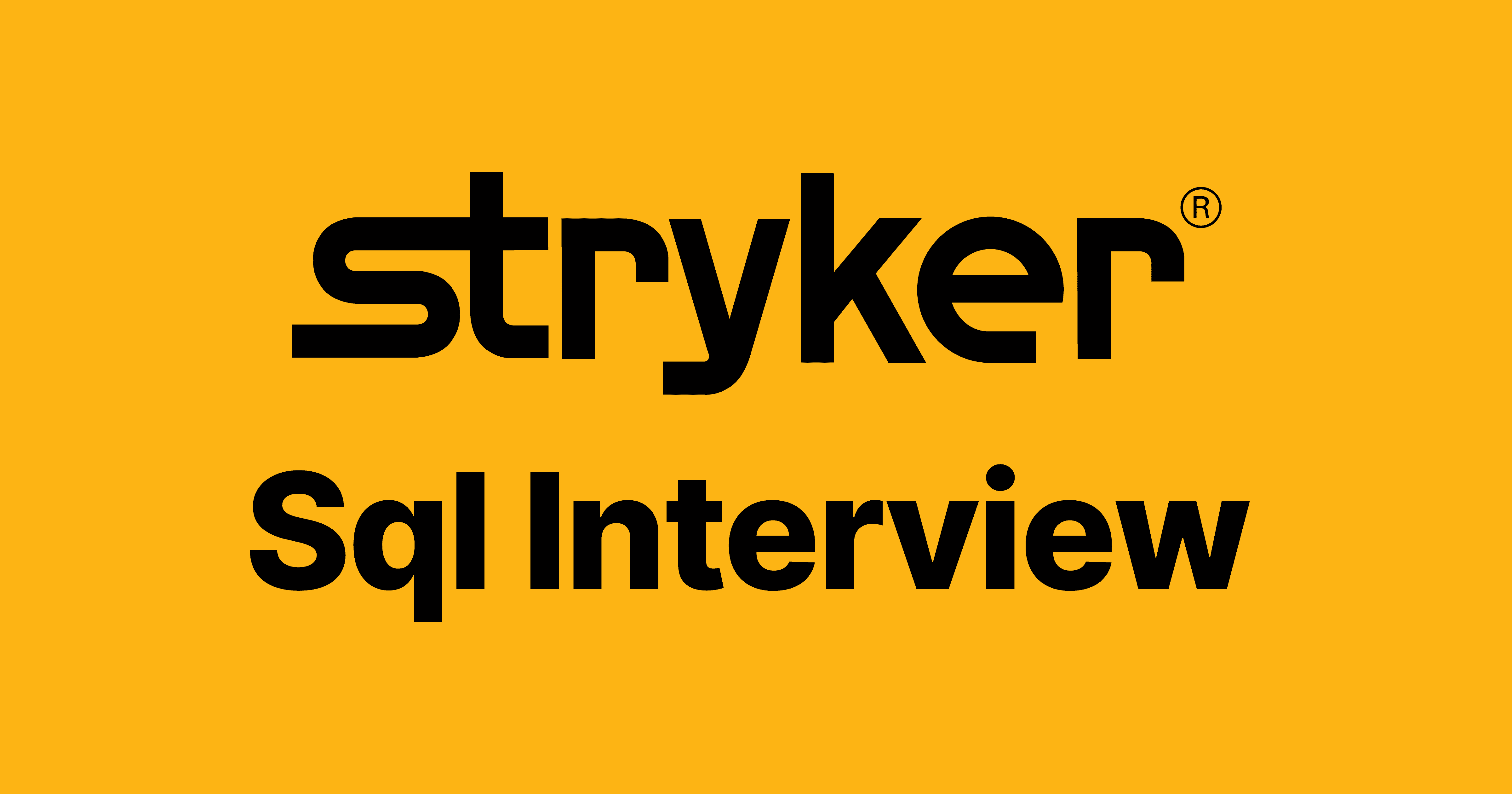 Stryker SQL Interview Questions