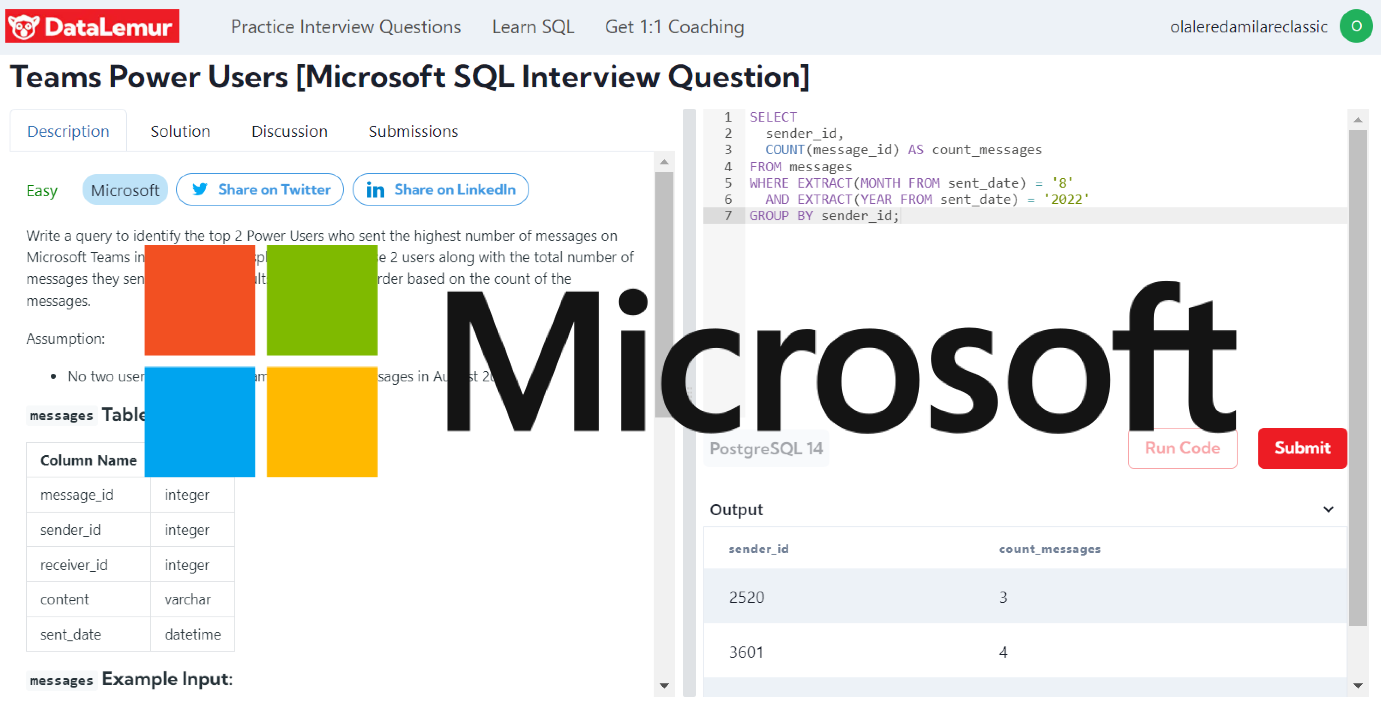 Microsoft SQL Interview Question