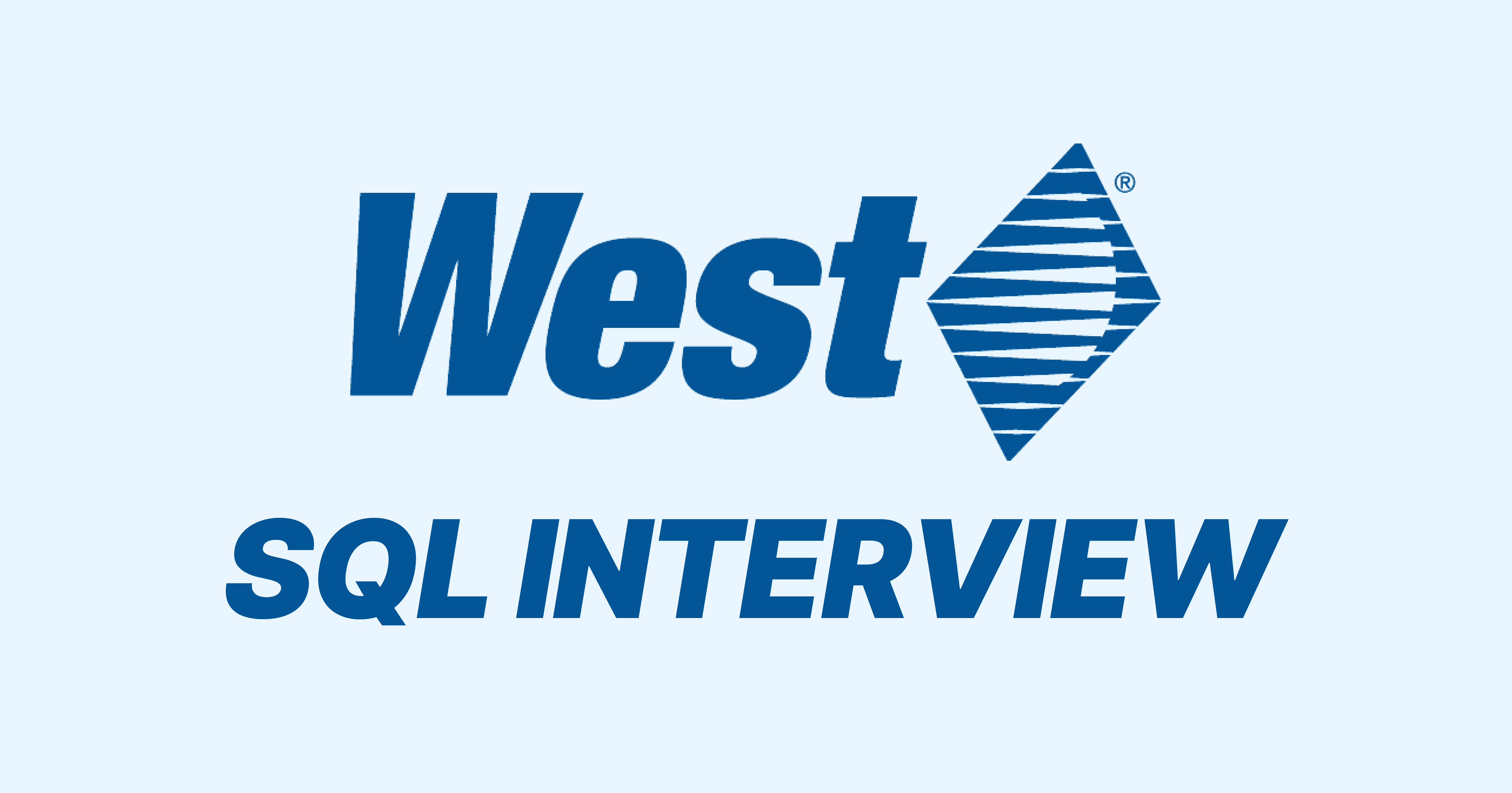 West Pharma SQL Interview Questions