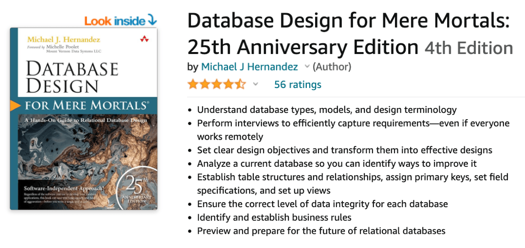 Database Design for Mere Mortals on Amazon