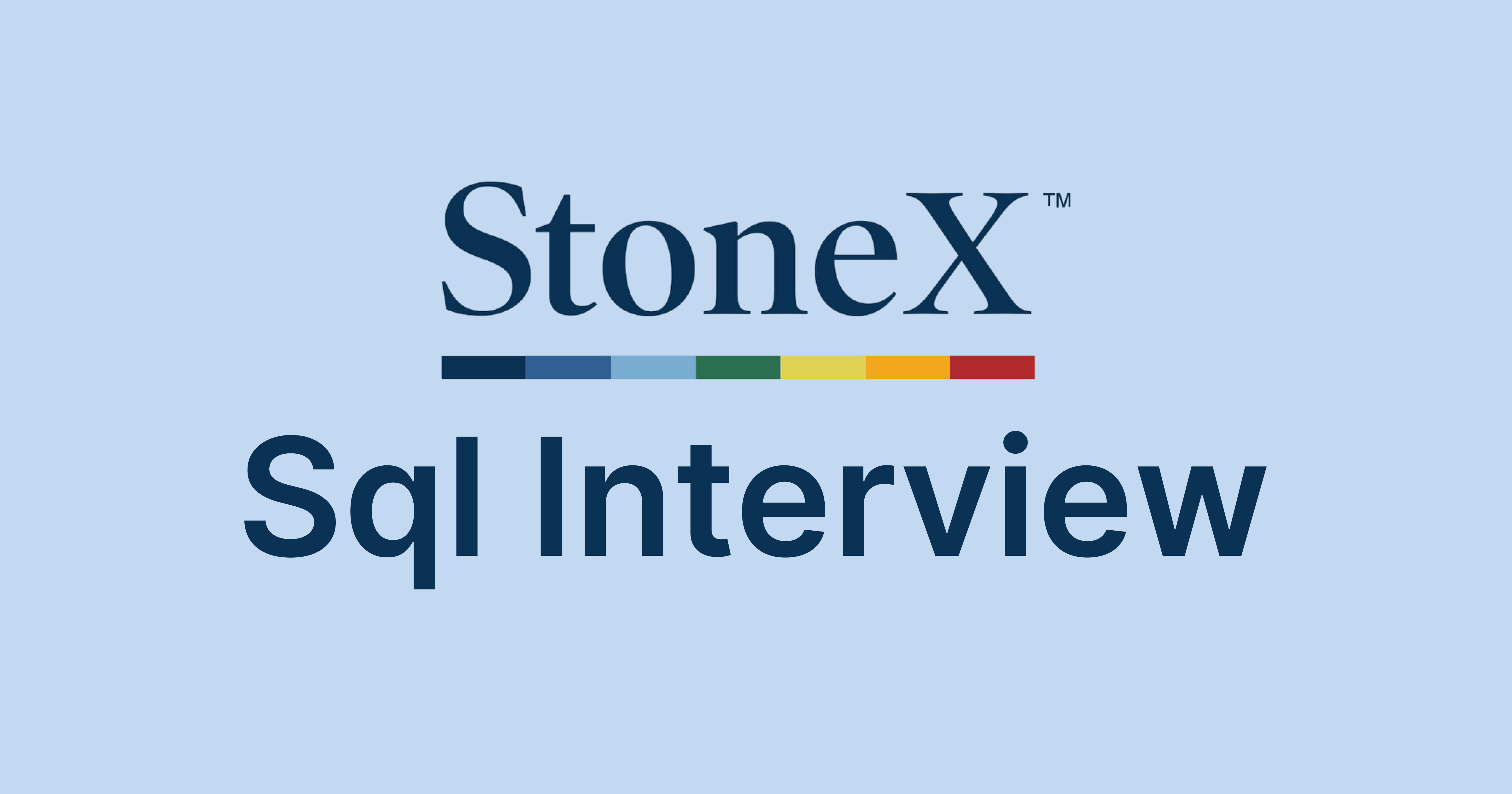 StoneX Group SQL Interview Questions