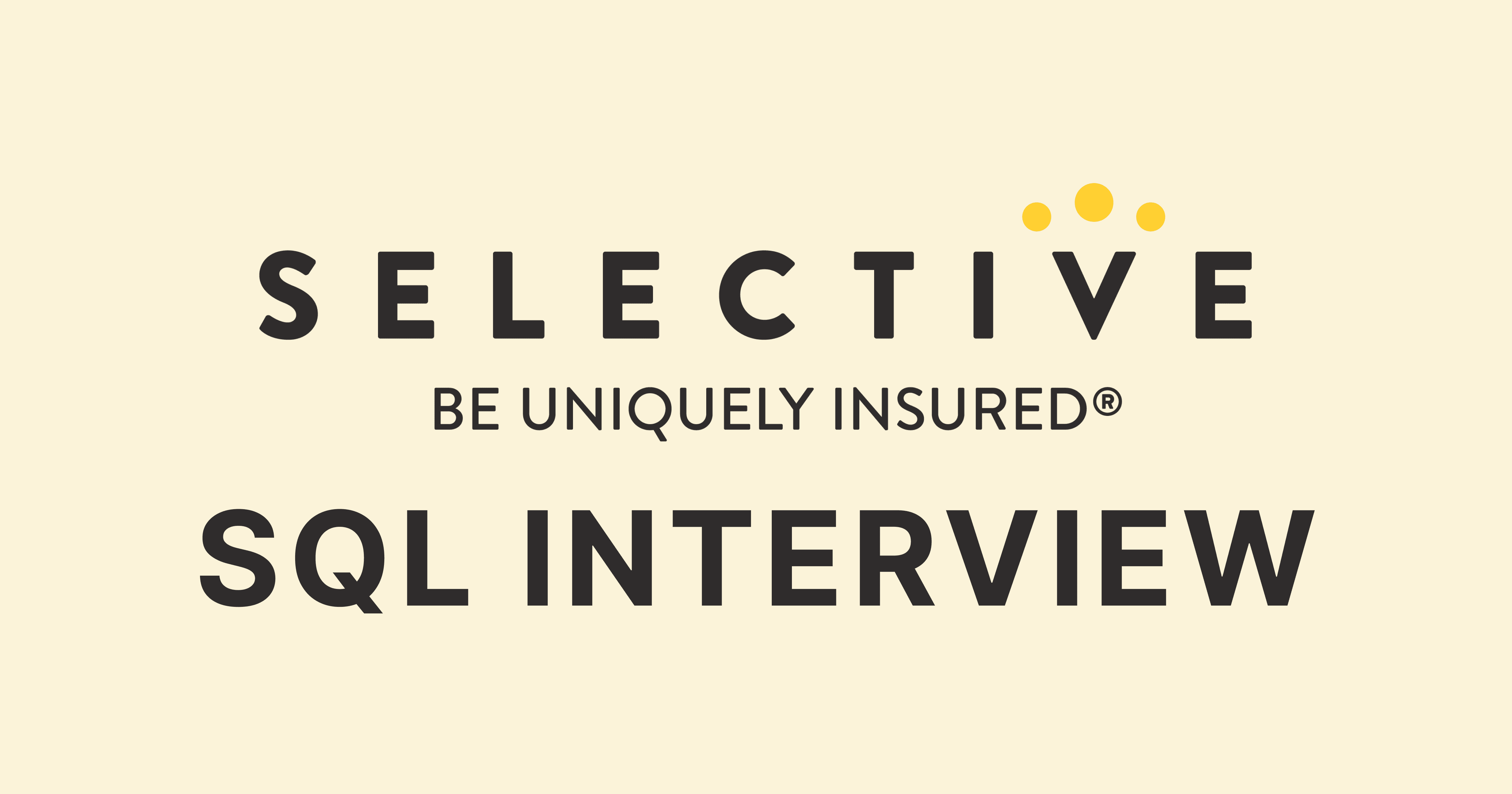 Selective Insurance SQL Interview Questions