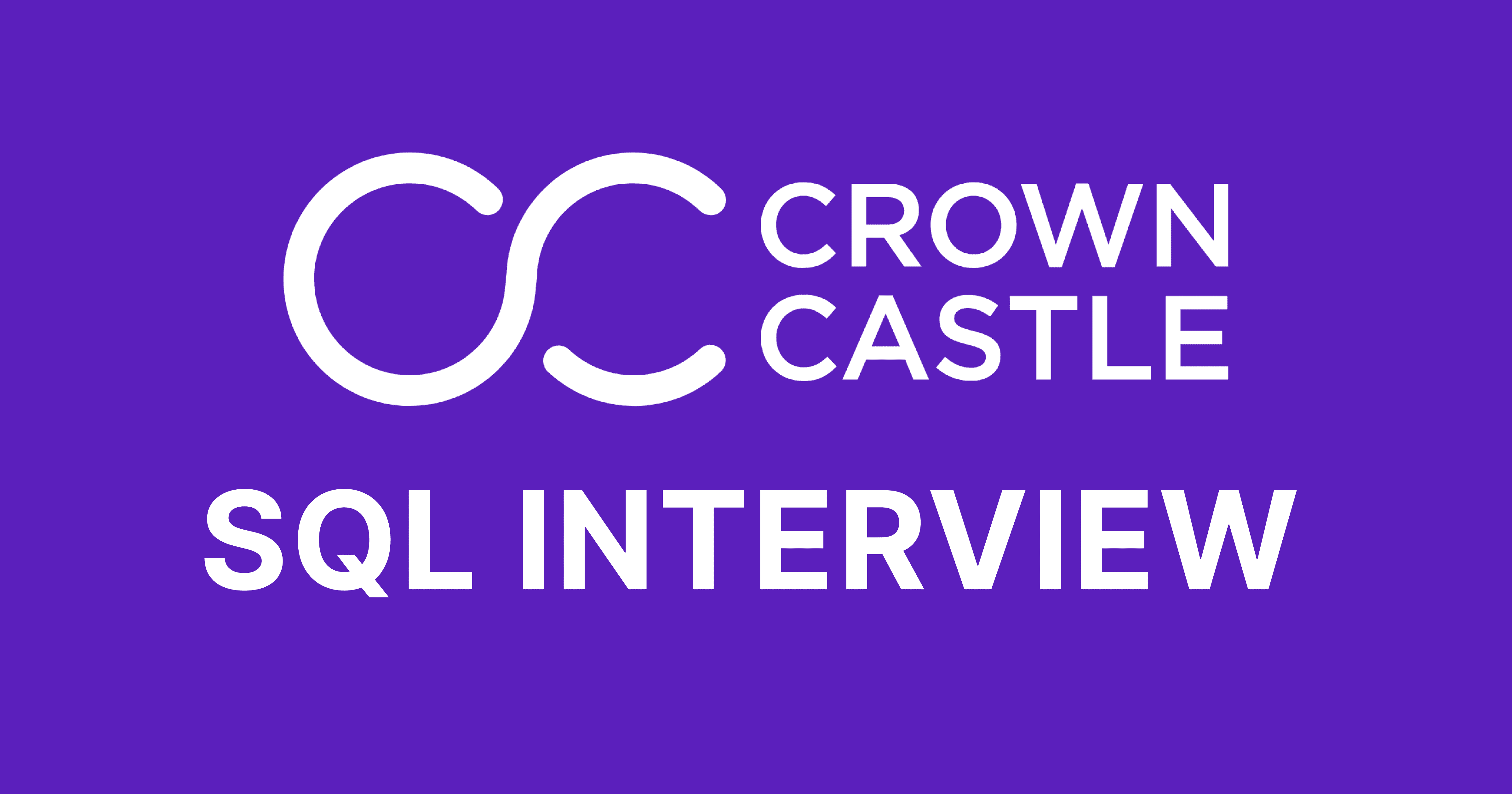 Crown Castle SQL Interview Questions