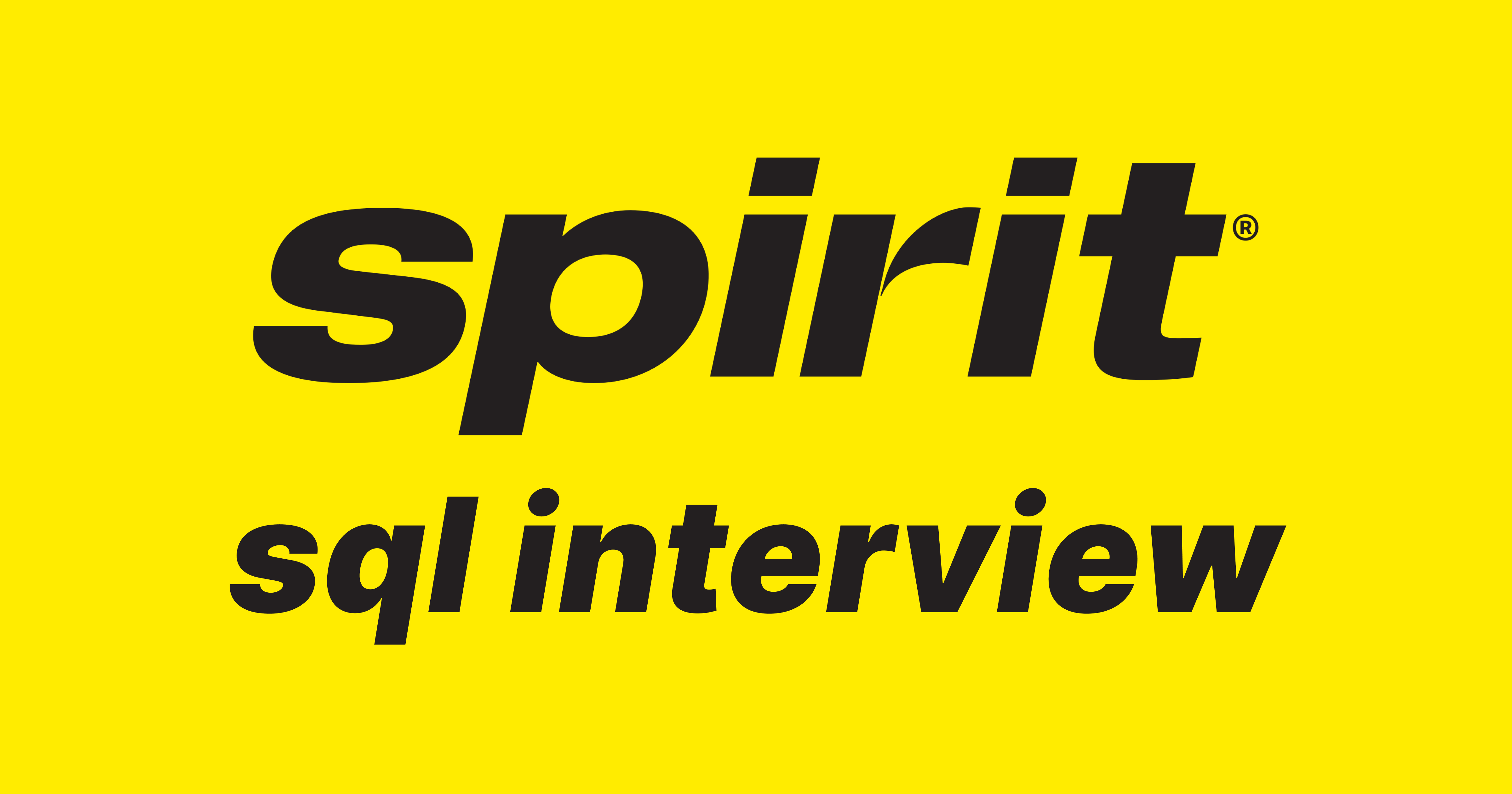 Spirit Airlines SQL Interview Questions