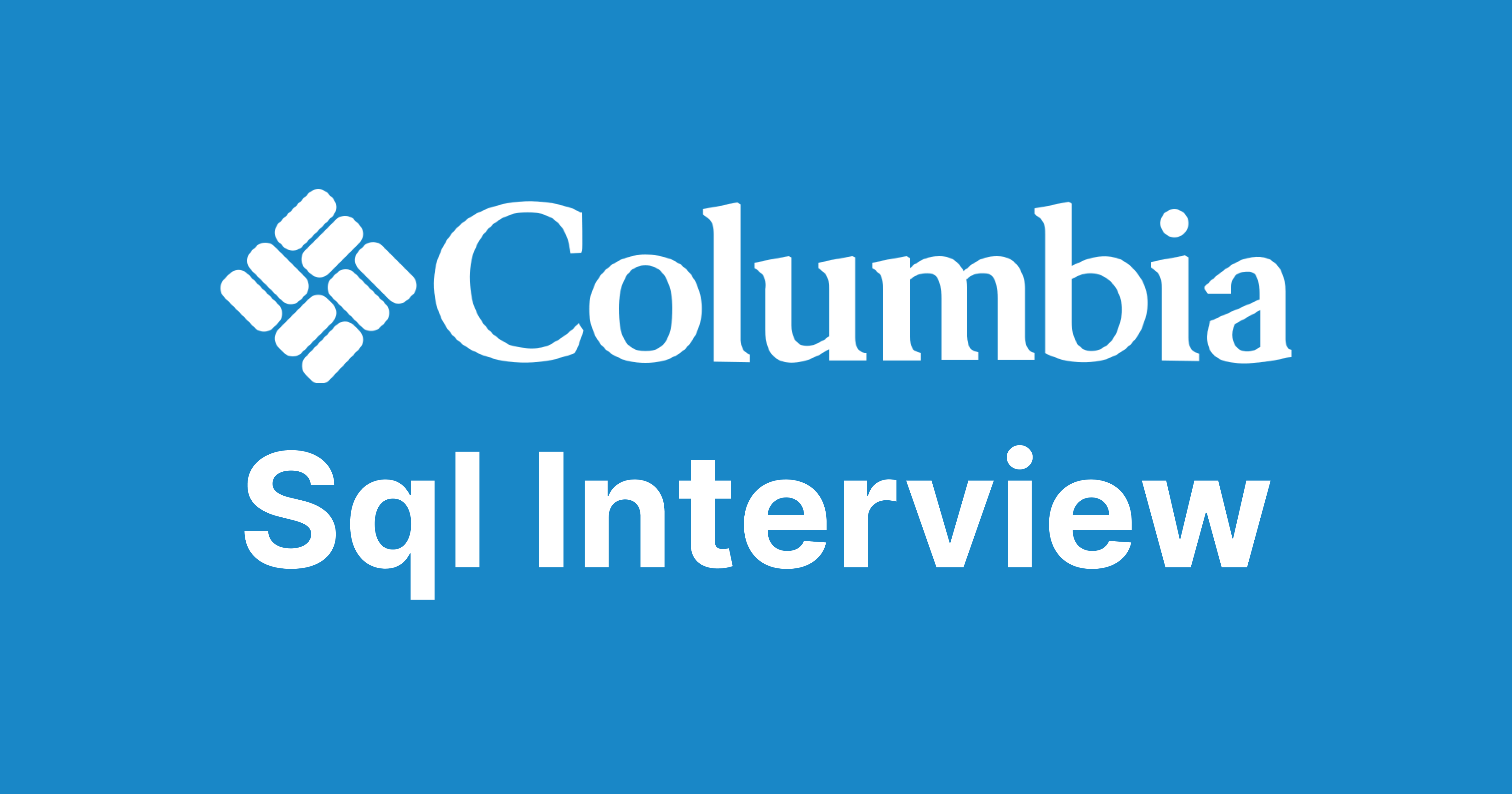 Columbia Sportswear SQL Interview Questions