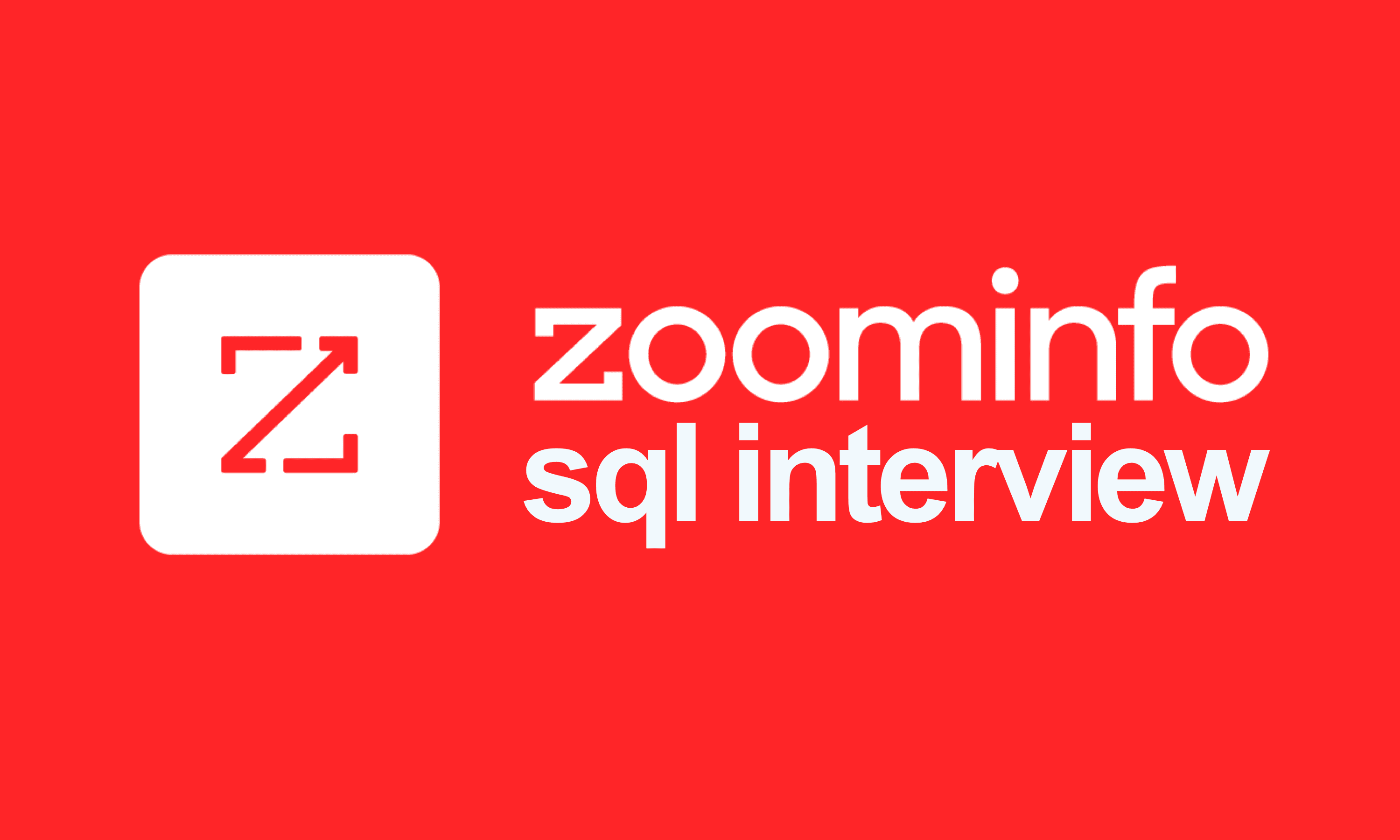 Zoominfo SQL Interview