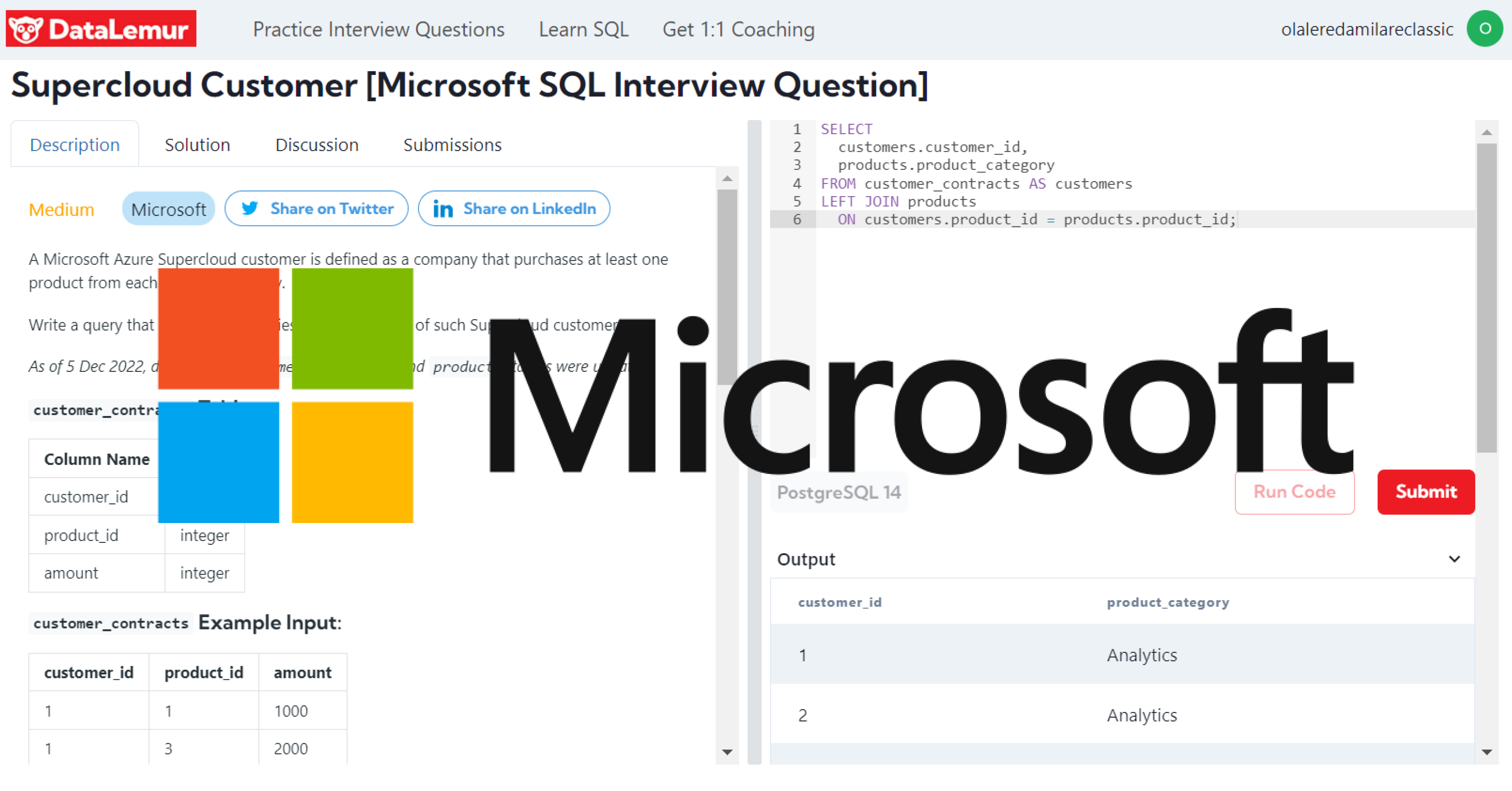 Microsoft SQL Interview Question