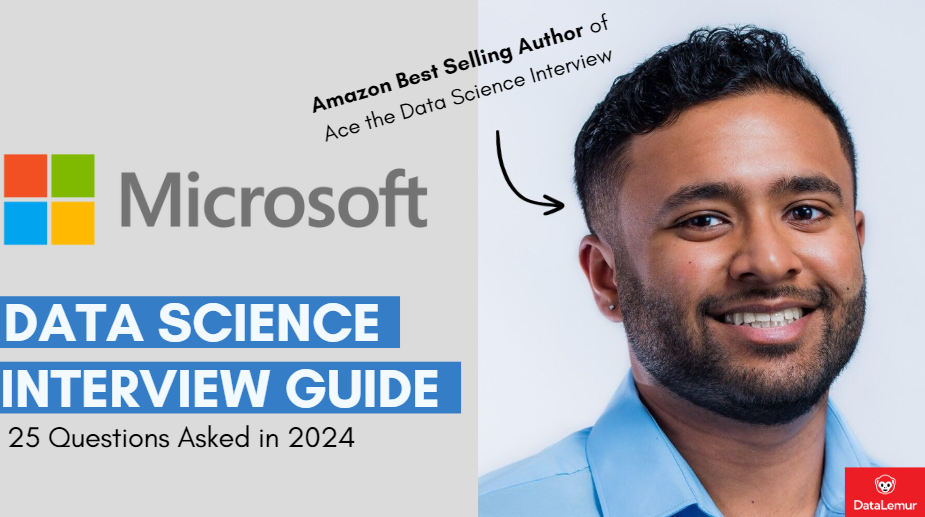 Microsoft Data Science Interview Guide [25 questions from 2024]